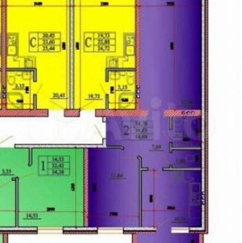 Сдается 2-х комнатная квартира, 55 м²