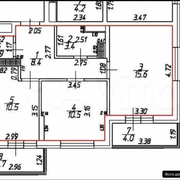 Продается 2-х комнатная квартира, 50,7 м²