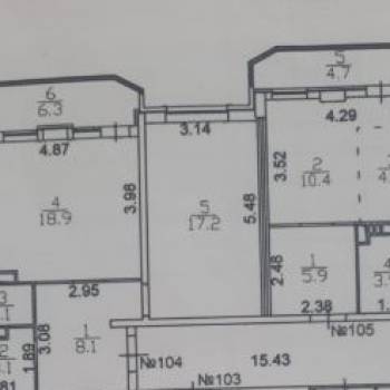 Продается 2-х комнатная квартира, 53,3 м²
