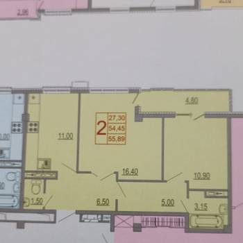 Продается 3-х комнатная квартира, 56 м²