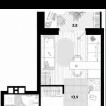 Сдается 1-комнатная квартира, 24 м²