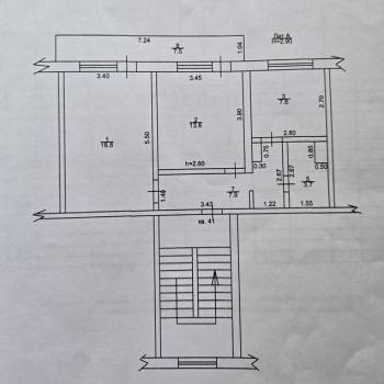 Продается 1-комнатная квартира, 51,6 м²