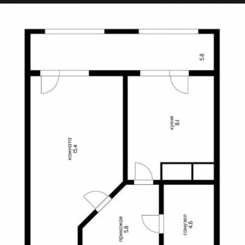 Продается 1-комнатная квартира, 33,6 м²