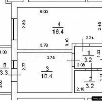 Продается 1-комнатная квартира, 33,2 м²