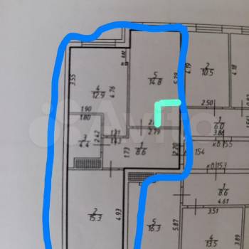 Продается 3-х комнатная квартира, 56 м²