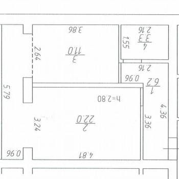 Продается 1-комнатная квартира, 43 м²