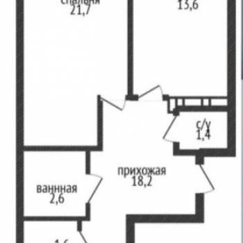 Продается 2-х комнатная квартира, 65 м²