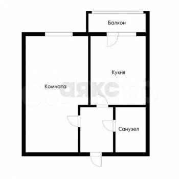Продается 1-комнатная квартира, 37 м²
