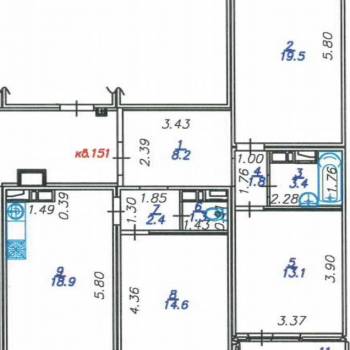 Продается 3-х комнатная квартира, 86 м²