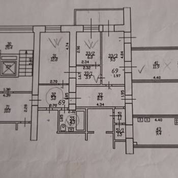Продается 2-х комнатная квартира, 39 м²