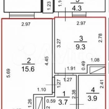 Сдается 1-комнатная квартира, 32,5 м²