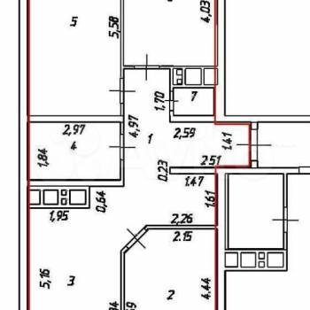 Продается 3-х комнатная квартира, 78,6 м²