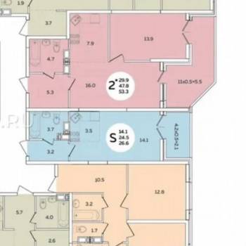 Продается 1-комнатная квартира, 47 м²