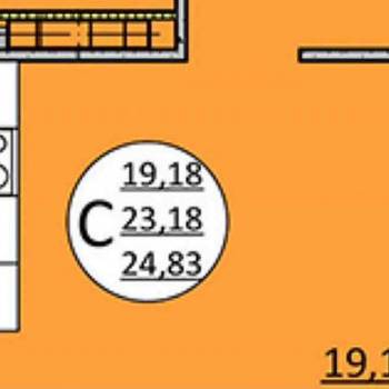 Продается 1-комнатная квартира, 24,5 м²