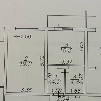 Продается 1-комнатная квартира, 38,1 м²