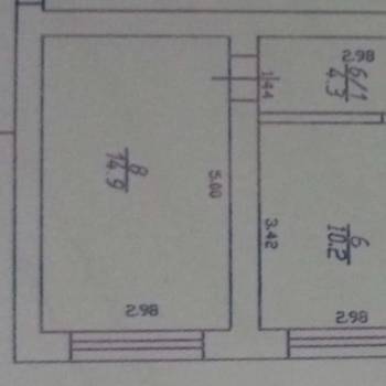 Продается 2-х комнатная квартира, 45 м²