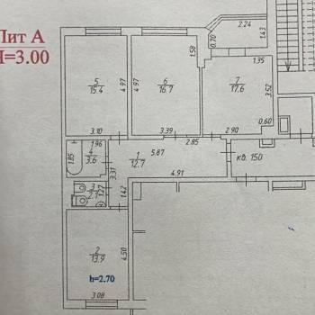 Продается 3-х комнатная квартира, 78 м²