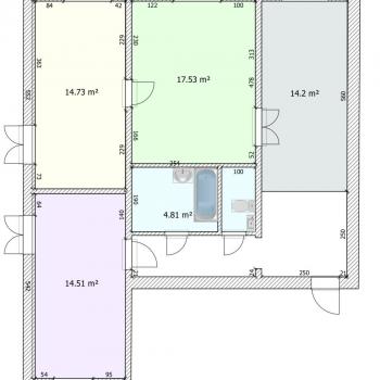 Продается 3-х комнатная квартира, 77,5 м²
