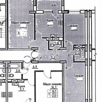 Сдается Многокомнатная квартира, 78 м²