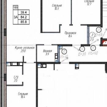 Продается 3-х комнатная квартира, 83,7 м²