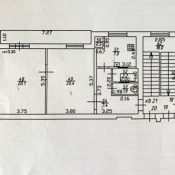 Продается 2-х комнатная квартира, 59,4 м²
