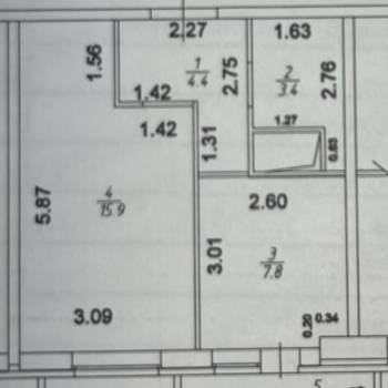 Продается 1-комнатная квартира, 35 м²
