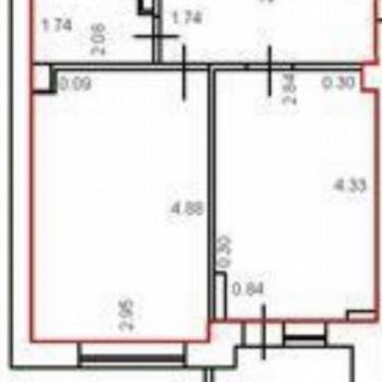 Продается 1-комнатная квартира, 36,4 м²