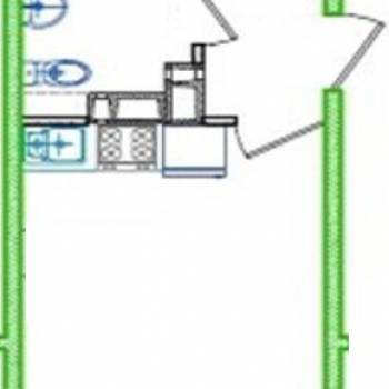 Продается 1-комнатная квартира, 28,3 м²