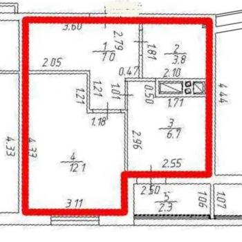 Продается 1-комнатная квартира, 31,9 м²