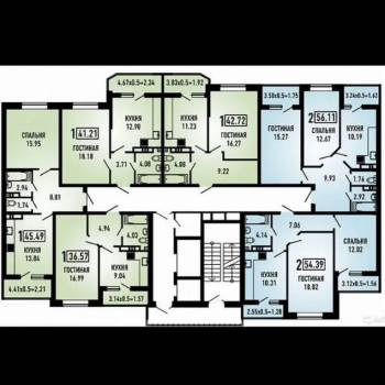 Продается 2-х комнатная квартира, 57 м²