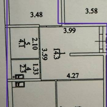 Продается 3-х комнатная квартира, 74 м²