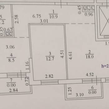 Продается 2-х комнатная квартира, 54,3 м²