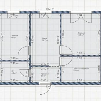 Продается 2-х комнатная квартира, 45 м²