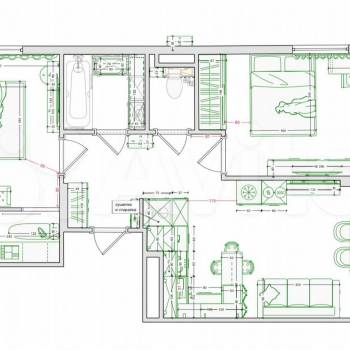 Продается 2-х комнатная квартира, 58 м²