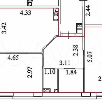 Продается 2-х комнатная квартира, 58 м²