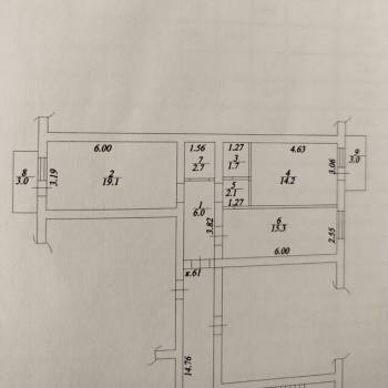Продается 2-х комнатная квартира, 61,1 м²