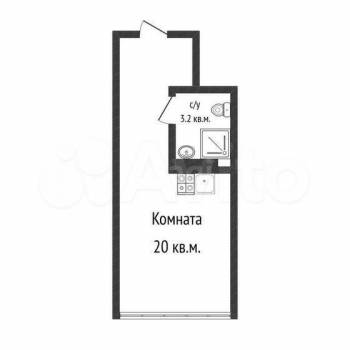 Сдается 1-комнатная квартира, 23 м²