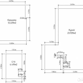 Сдается 1-комнатная квартира, 40,9 м²