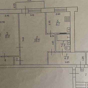 Сдается 2-х комнатная квартира, 45,5 м²