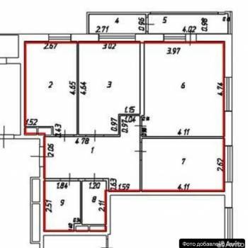 Продается 3-х комнатная квартира, 75 м²