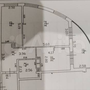 Сдается 2-х комнатная квартира, 60,5 м²