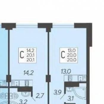 Сдается 1-комнатная квартира, 20,2 м²