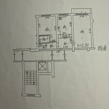 Продается 2-х комнатная квартира, 51,5 м²