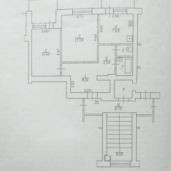 Продается 2-х комнатная квартира, 52 м²