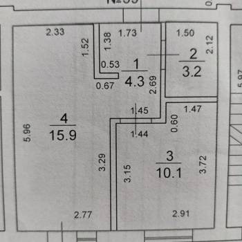Продается 2-х комнатная квартира, 33,5 м²