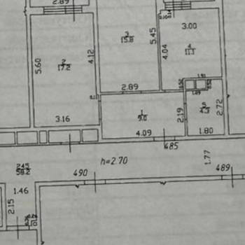 Продается 2-х комнатная квартира, 57,4 м²