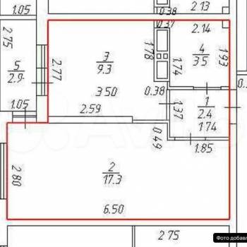 Продается 1-комнатная квартира, 35,4 м²