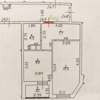 Продается 1-комнатная квартира, 40,2 м²