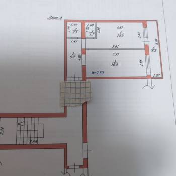 Продается 1-комнатная квартира, 42 м²