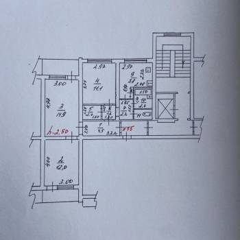 Продается 3-х комнатная квартира, 60,3 м²